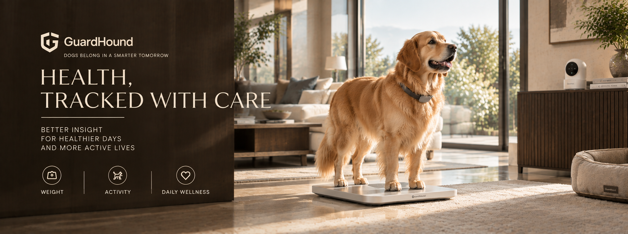 Брендовая реклама GuardHound · умное здоровье и активность
